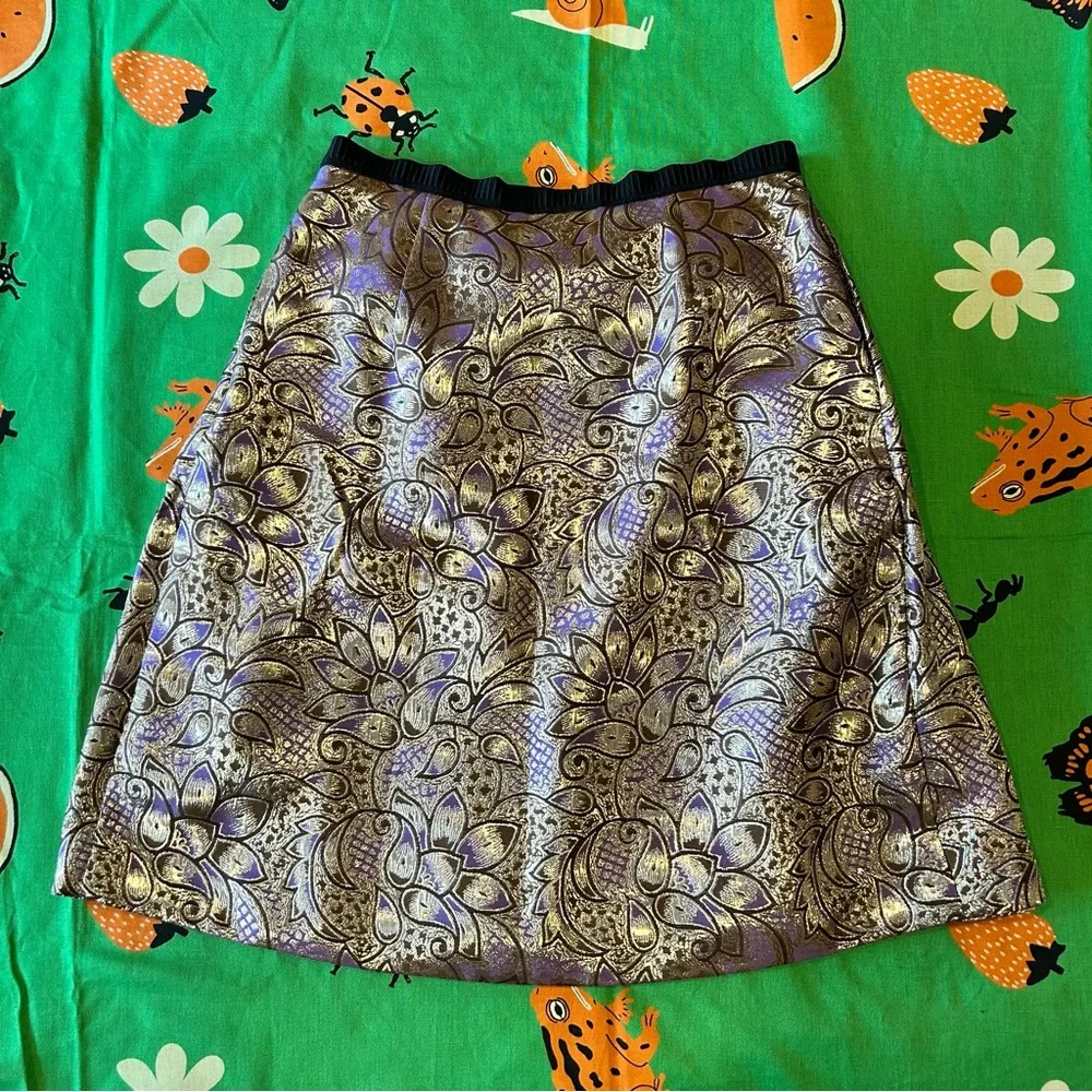 Marni x H&M Brocade Skirt - Gold - Picture 2 of 4